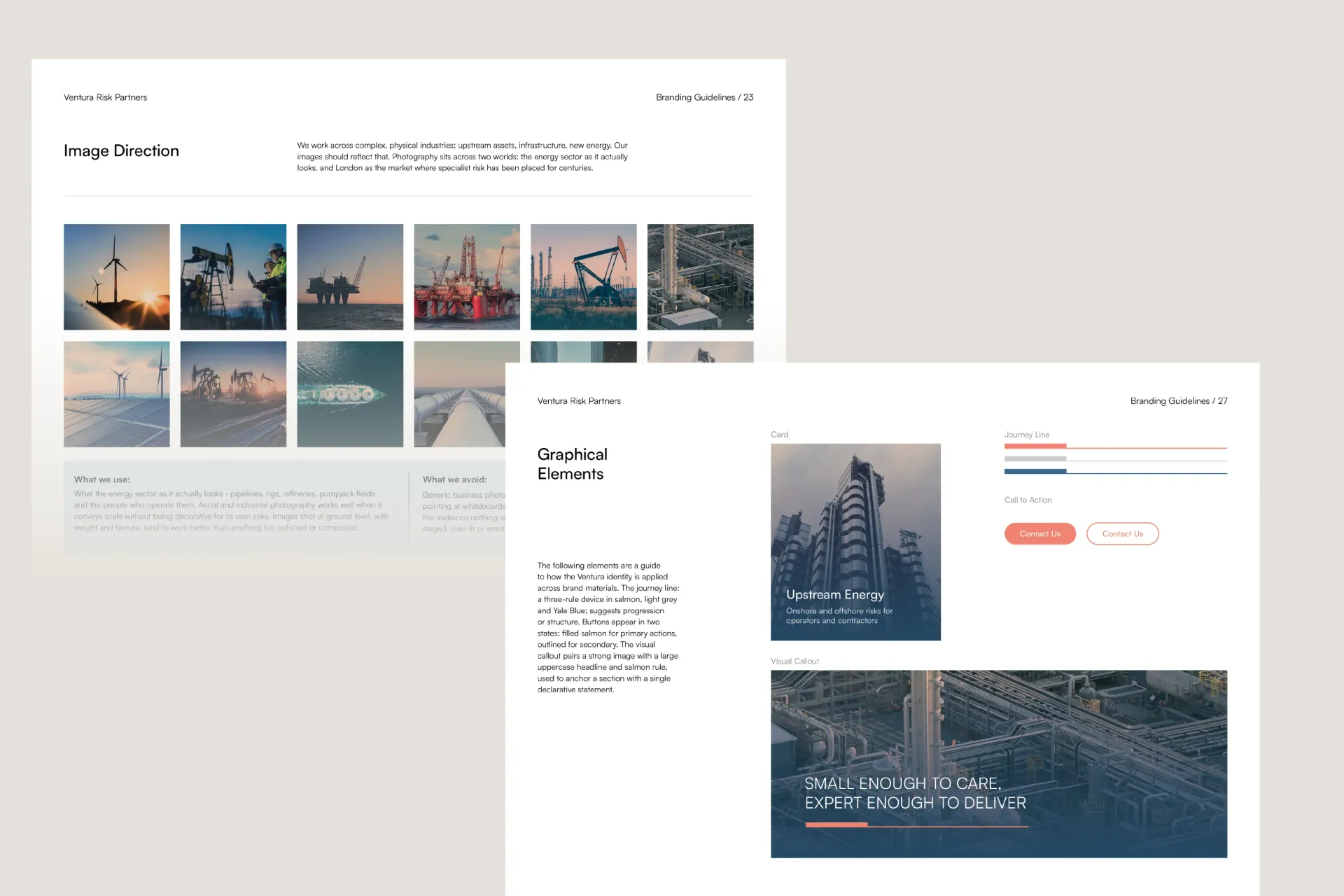 Ventura Risk Partners image direction and graphic elements